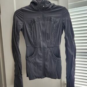 lululemon athletica Reversable Scuba Hoodie Grey